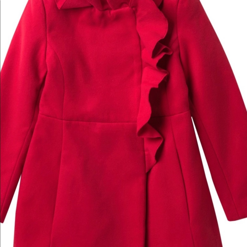 Preowned Rothschild Girls Ruffle Coat - Picture 6 of 6